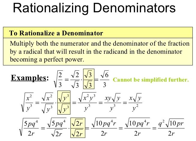 Rationalize The Denominator Calculator All The Things You Need To 