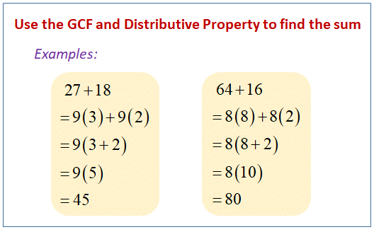 What Is The Gcf And Distributive Property Of 42 66